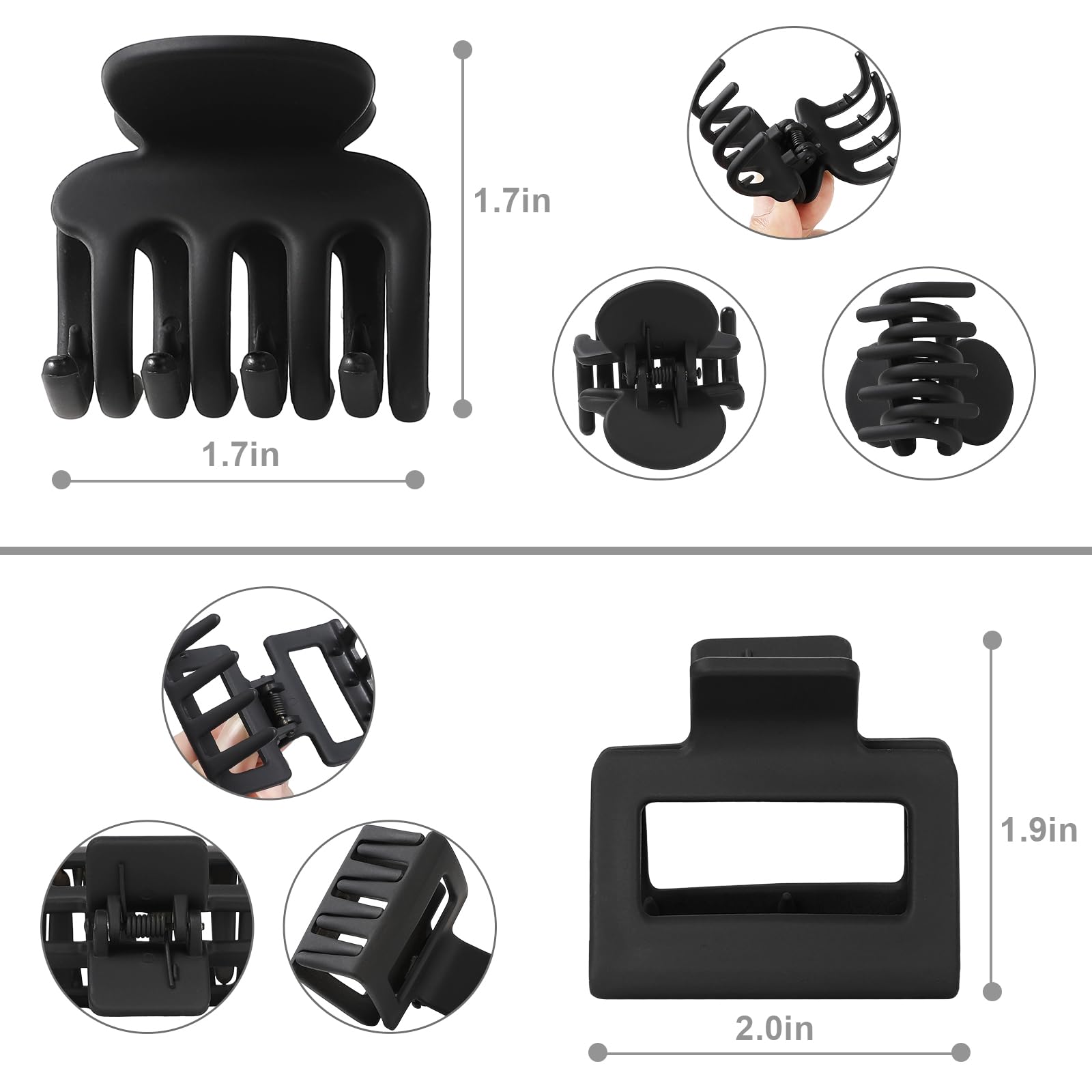 USDNICE conjunto de dos estilos, libertad para crear peinados variados.