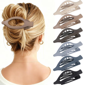 USDNICE pinzas cabello plano ovaladas, agarre estable para peinados diarios