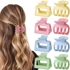 USDNICE pinzas garra pequeñas con acabado mate, sujeción suave para cabello fino.