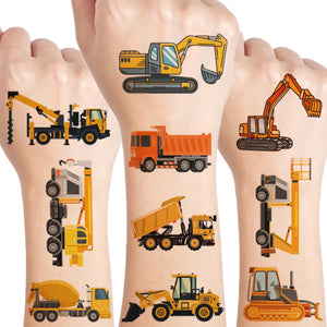 UVUXO coches y camiones: tatuajes temporales fáciles de aplicar para niños
