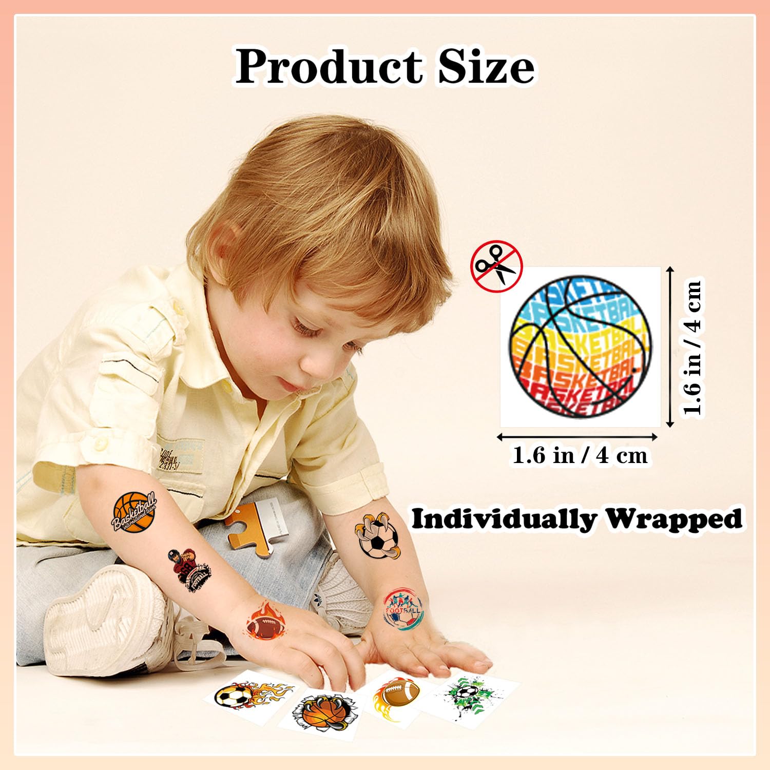UVUXO tatuajes deportivos para niños, diseño de béisbol, aptos para cumpleaños y reuniones
