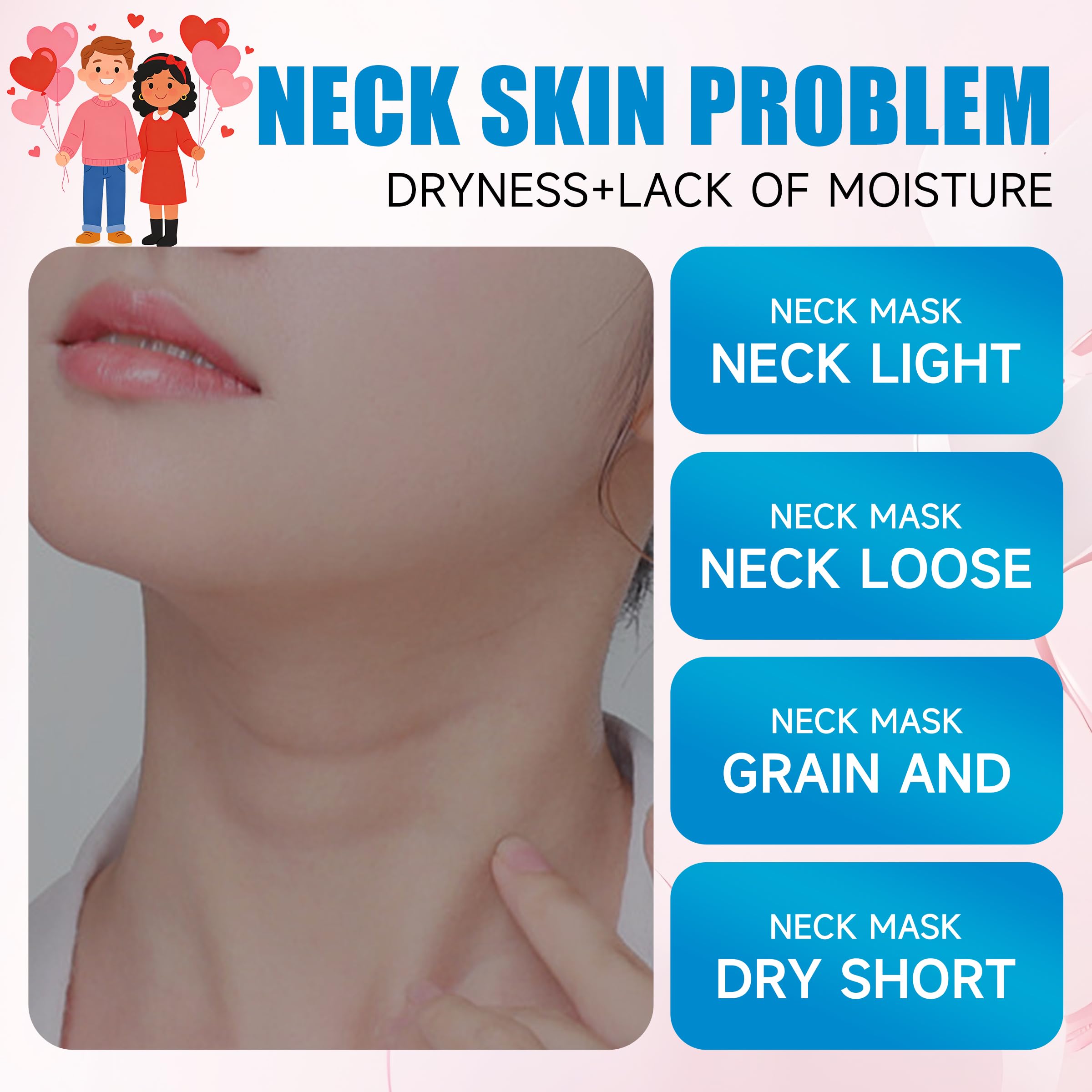 UZTUZT mascarilla cuello colágeno: hidratación profunda para cuello más suave.