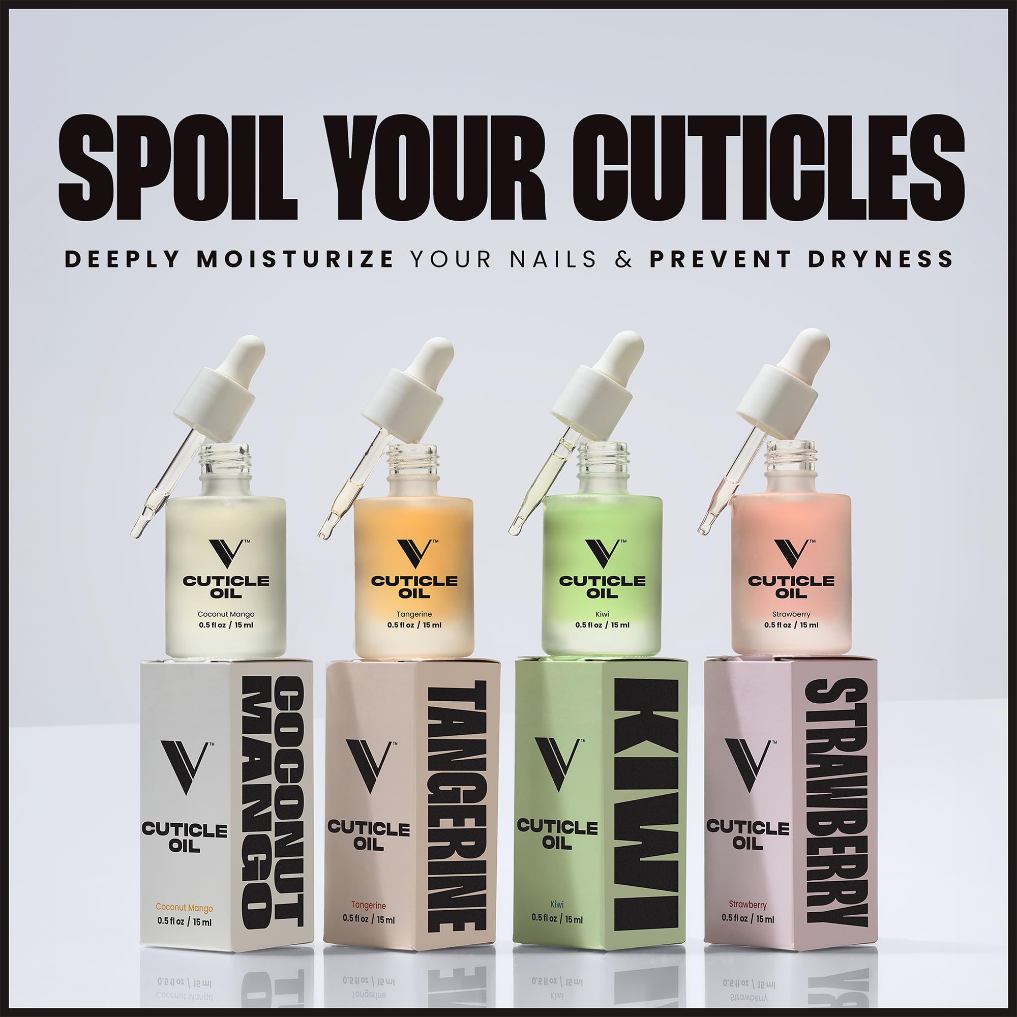 V Beauty Pure: aplicación rápida del aceite, cuidado diario de cutículas