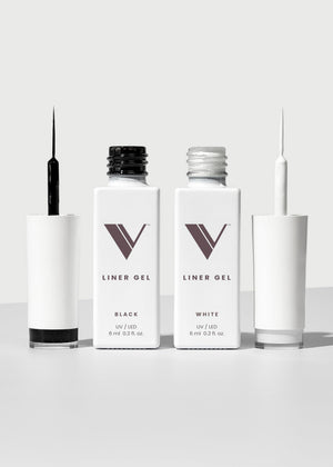 V Beauty Pure gel delineador negro para delineado preciso en uñas