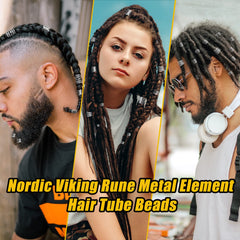 Vaikby anillos accesorios vikingos, ideales para decorar trenzas y barba.