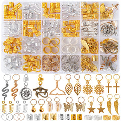 Vaikby cuentas joyería para pelo y trenzas, variedad de estilos para realzar cualquier peinado.