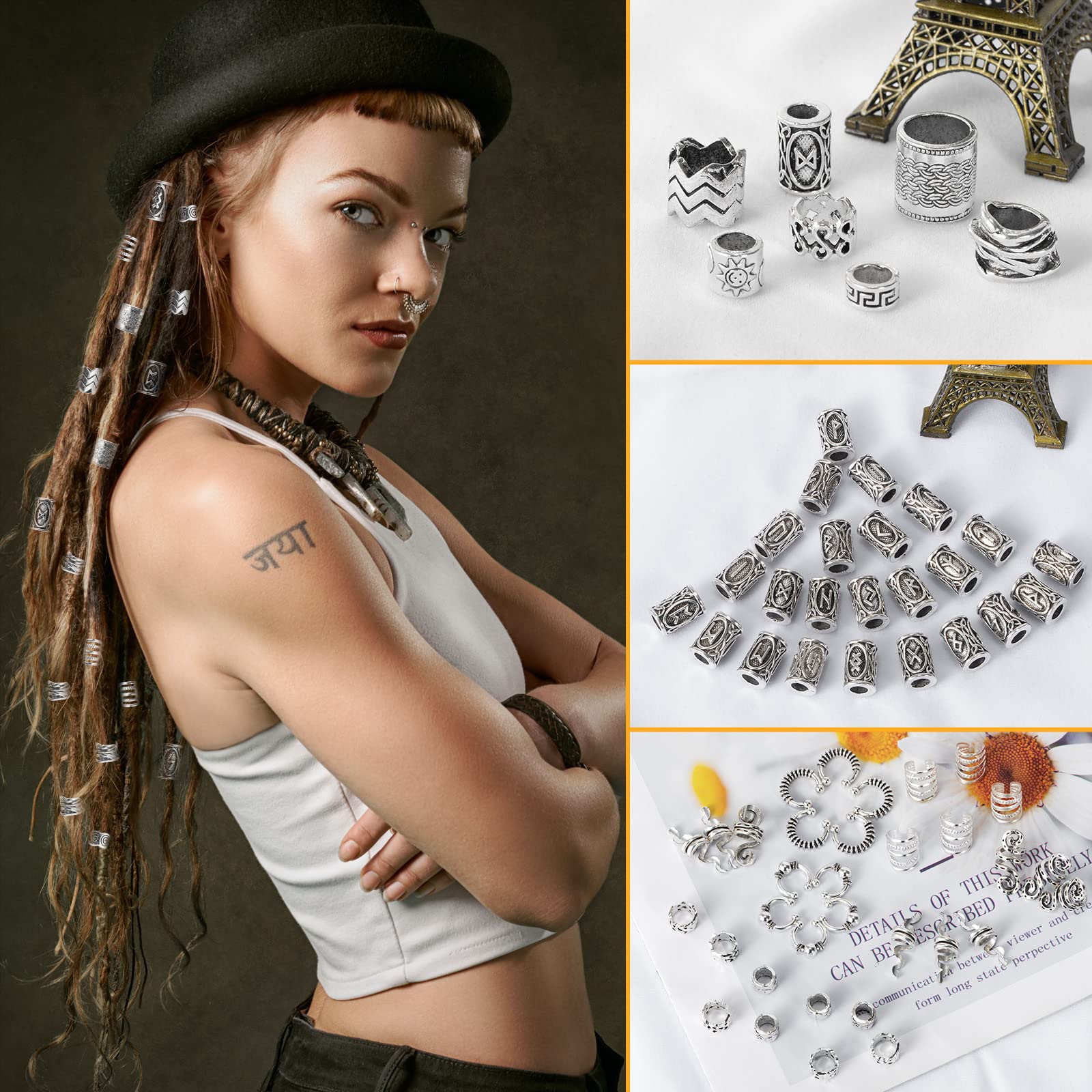 Vaikby gomas negras para cabello, organización rápida de accesorios.
