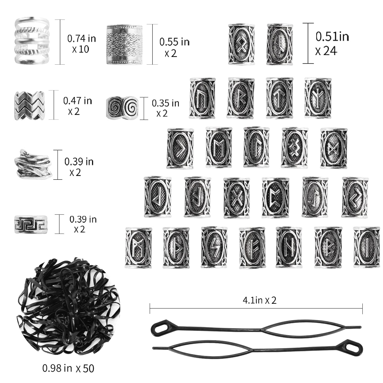 Vaikby runas nórdicas vikingas, diseño único para creaciones propias.