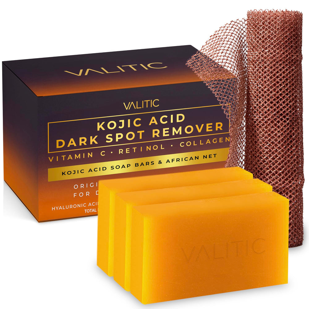 VALITIC barra ácido kojico para manchas en rostro y cuerpo, tono más uniforme
