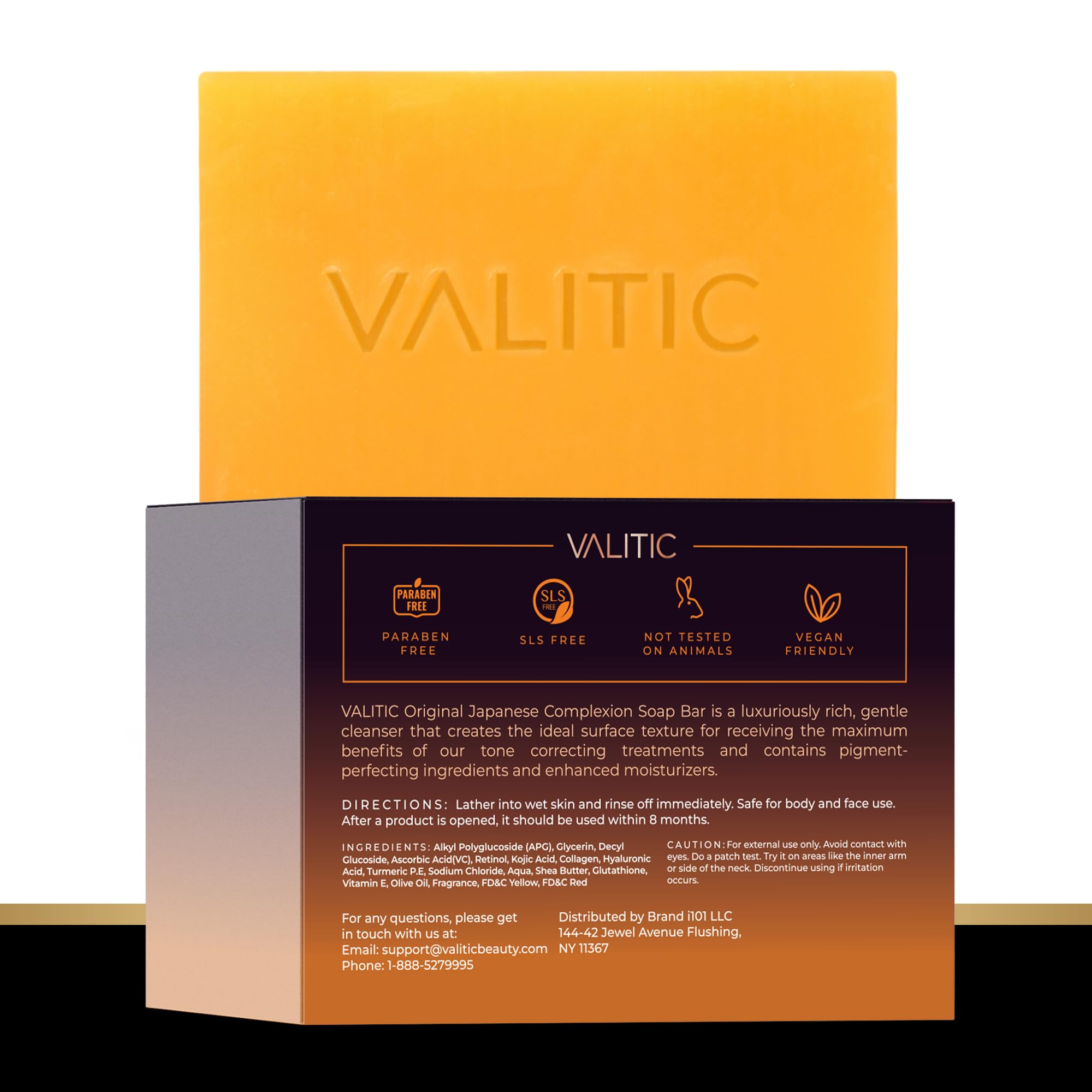 VALITIC Kojic Soap soporte incluido para uso cómodo