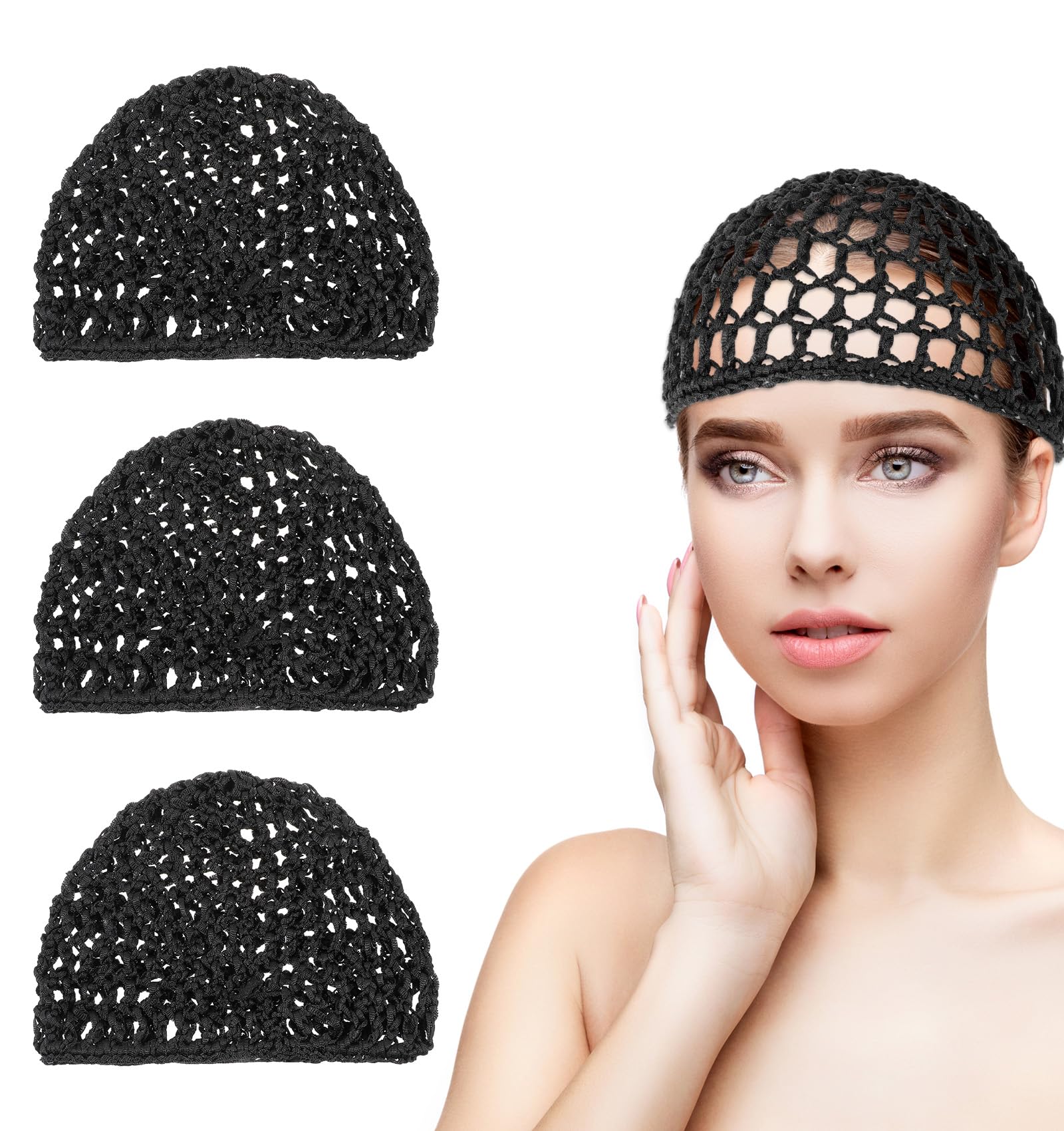 ValueBargain red de cabello con ganchillo, 4 piezas para uso diario