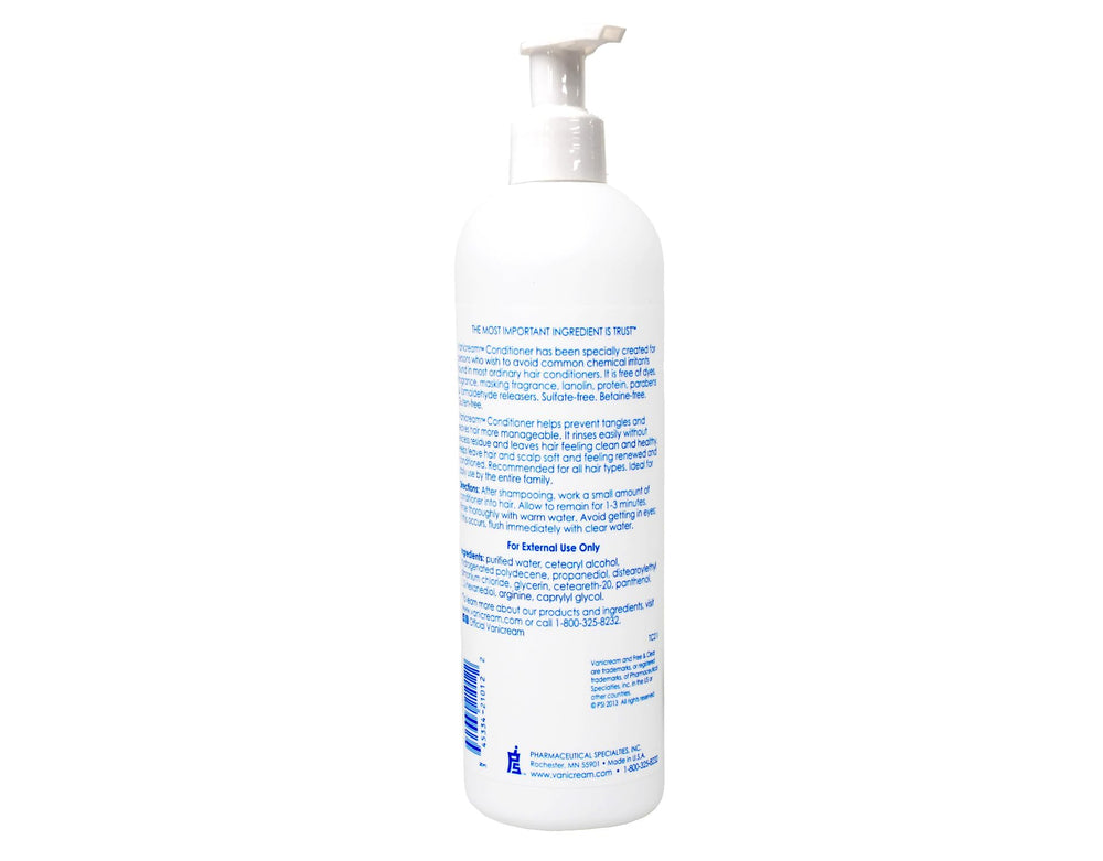 Vanicream Acondicionador para Piel Sensible, uso familiar seguro, sin colorantes ni fragancias
