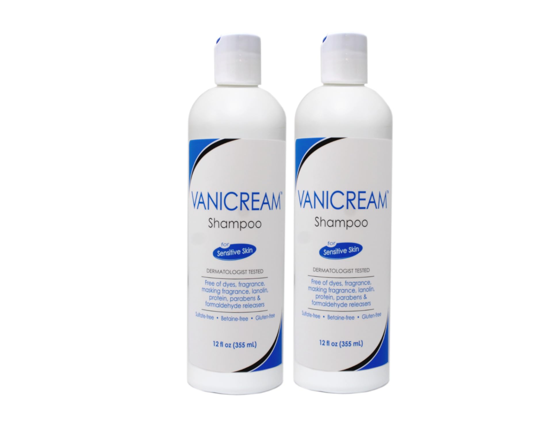 Vanicream Acondicionador sensible — botella de 12 onzas, suaviza cabello sin irritar.