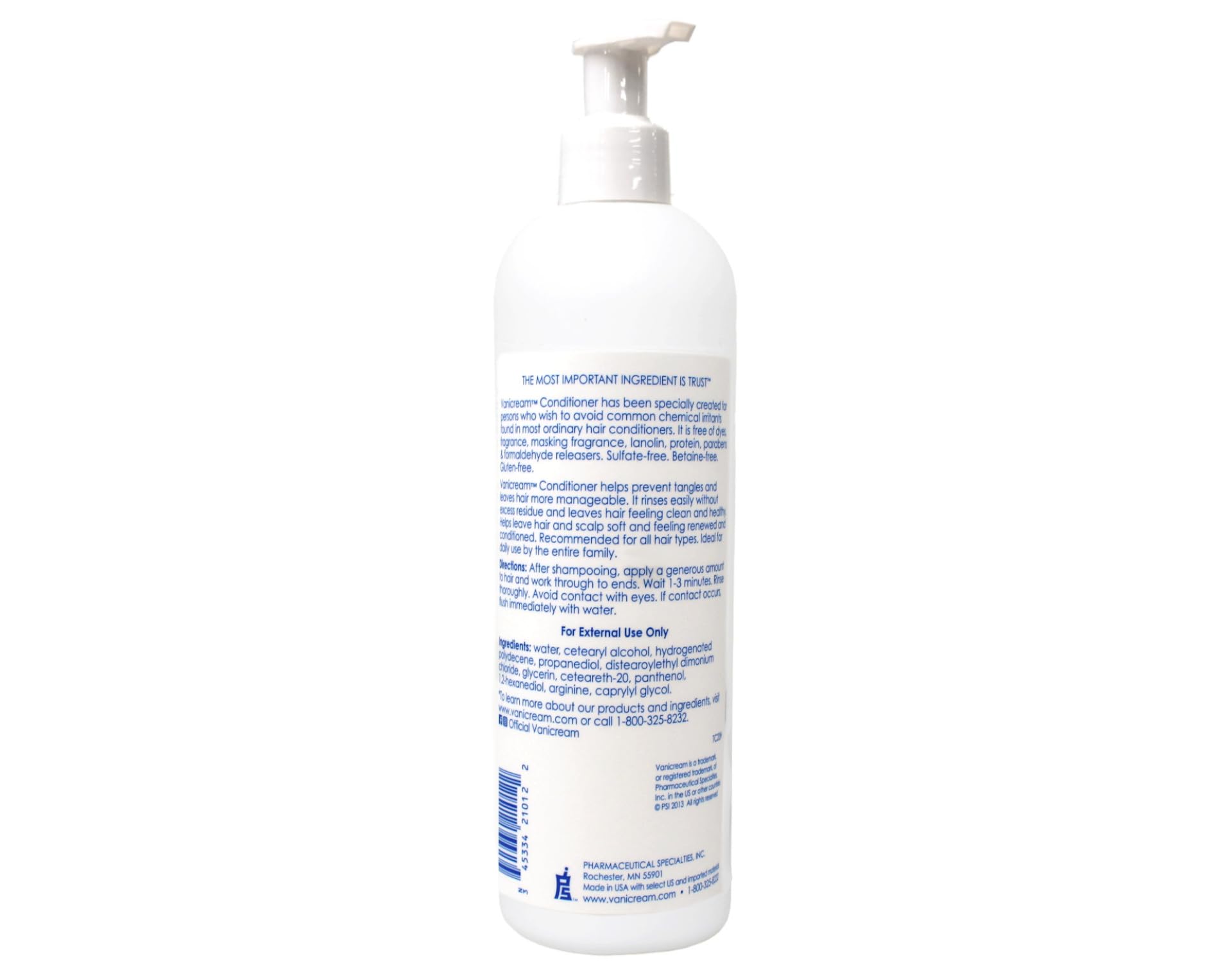 Vanicream Botellas claras en paquete — muestra el conjunto completo para uso diario.