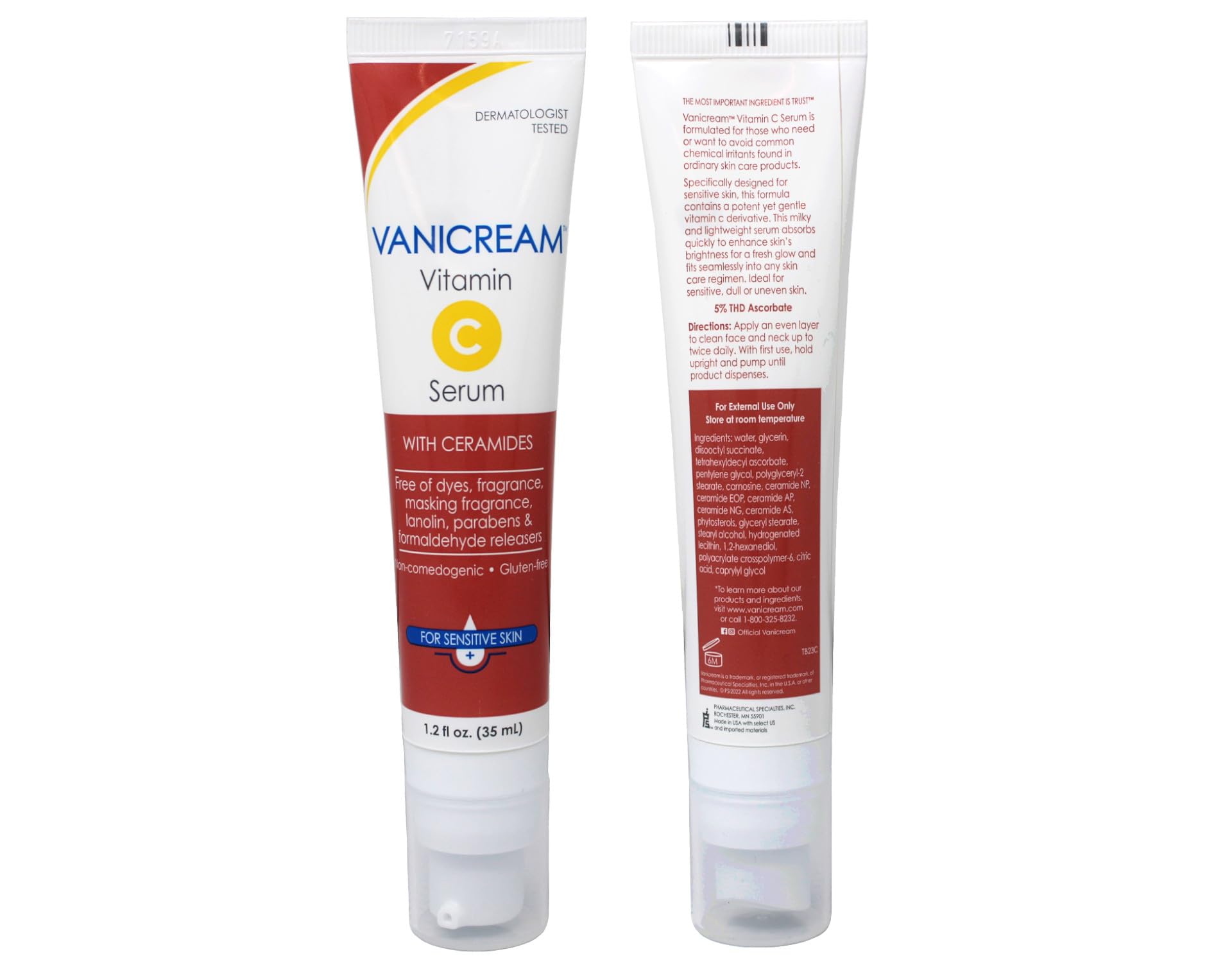 Producto dermatológicamente probado y no comedogénico para poros abiertos.