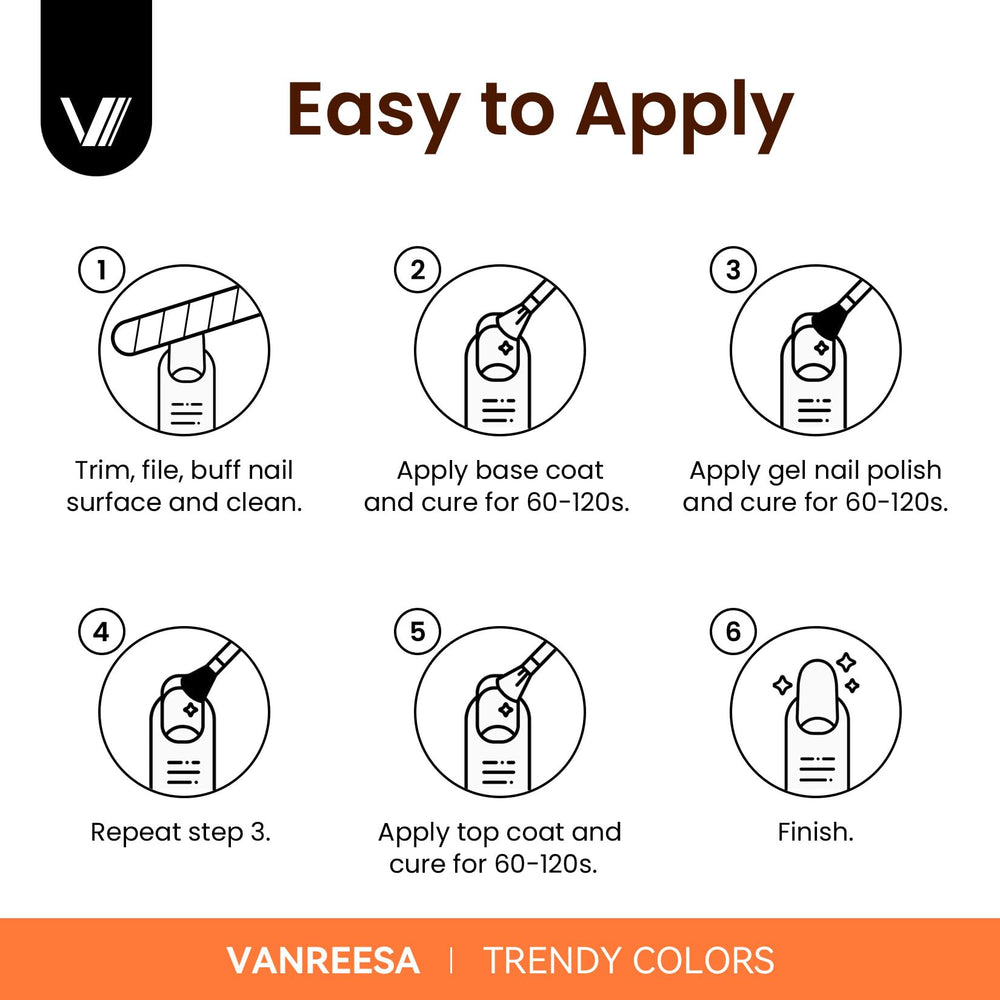VANREESA caja regalo set esmaltes gel, regalo perfecto para amantes de uñas.