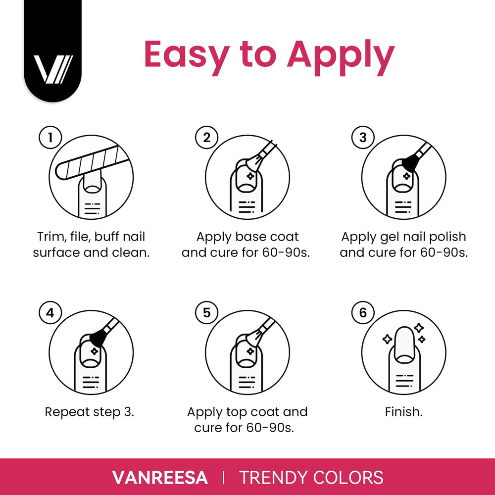 Vanreesa conjunto gel para arte de uñas único.