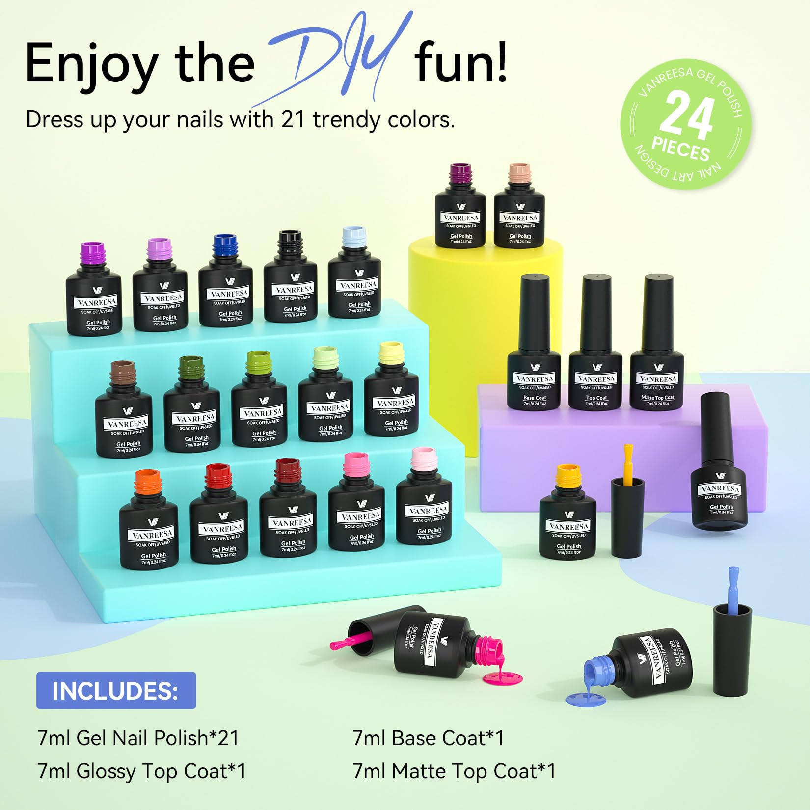 Presentación atractiva, ideal como regalo para entusiastas del cuidado de uñas.