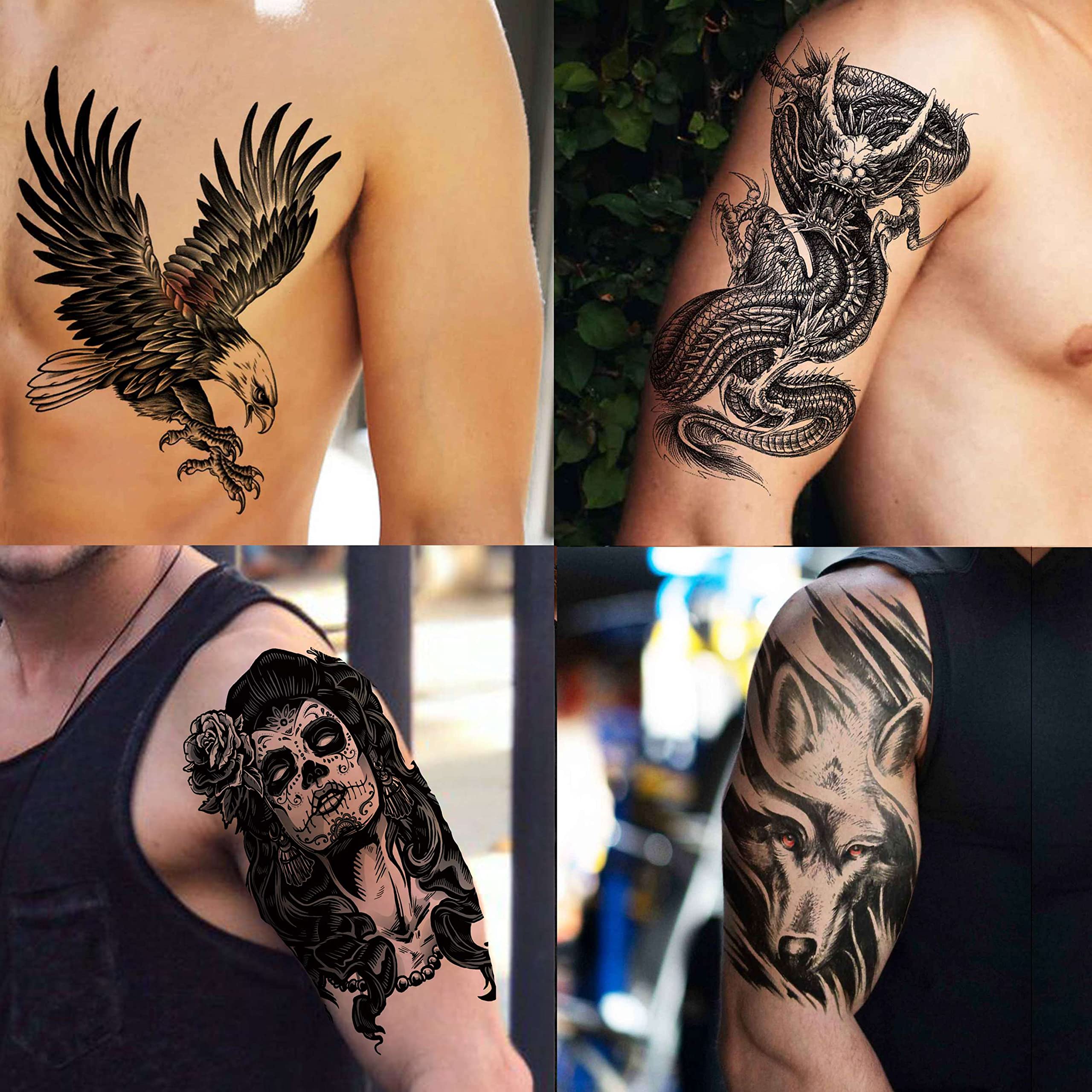 Tatuaje león VANTATY, estilo audaz para brazo o hombro.