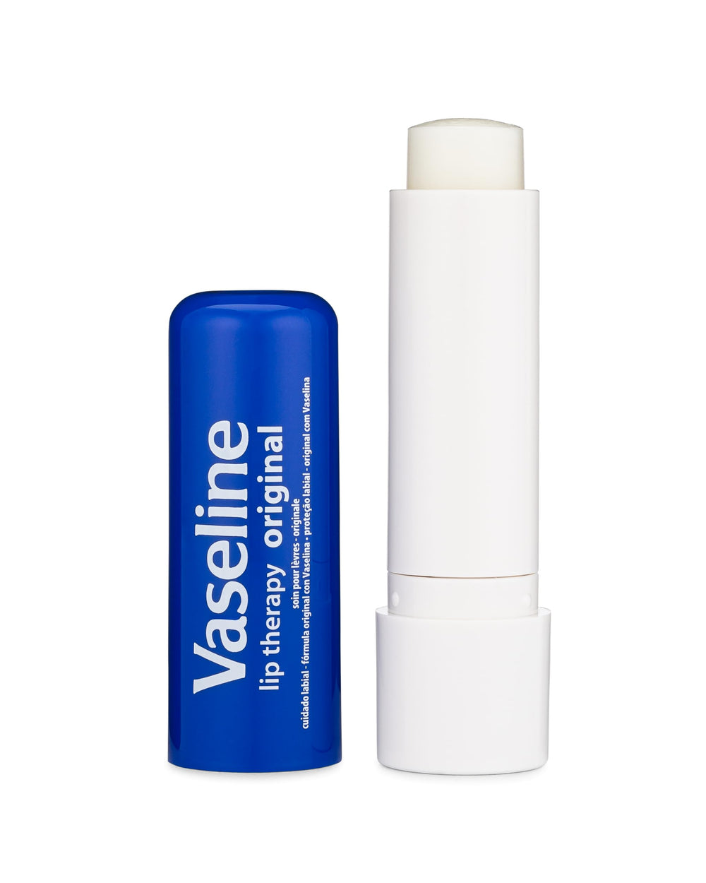 Vaseline Balsamo Labios Cocoa Butter Barra – nutrición profunda y aroma cálido.
