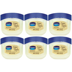Vaseline Creme Brulee en mini-tubo, hidrata labios con suavidad.