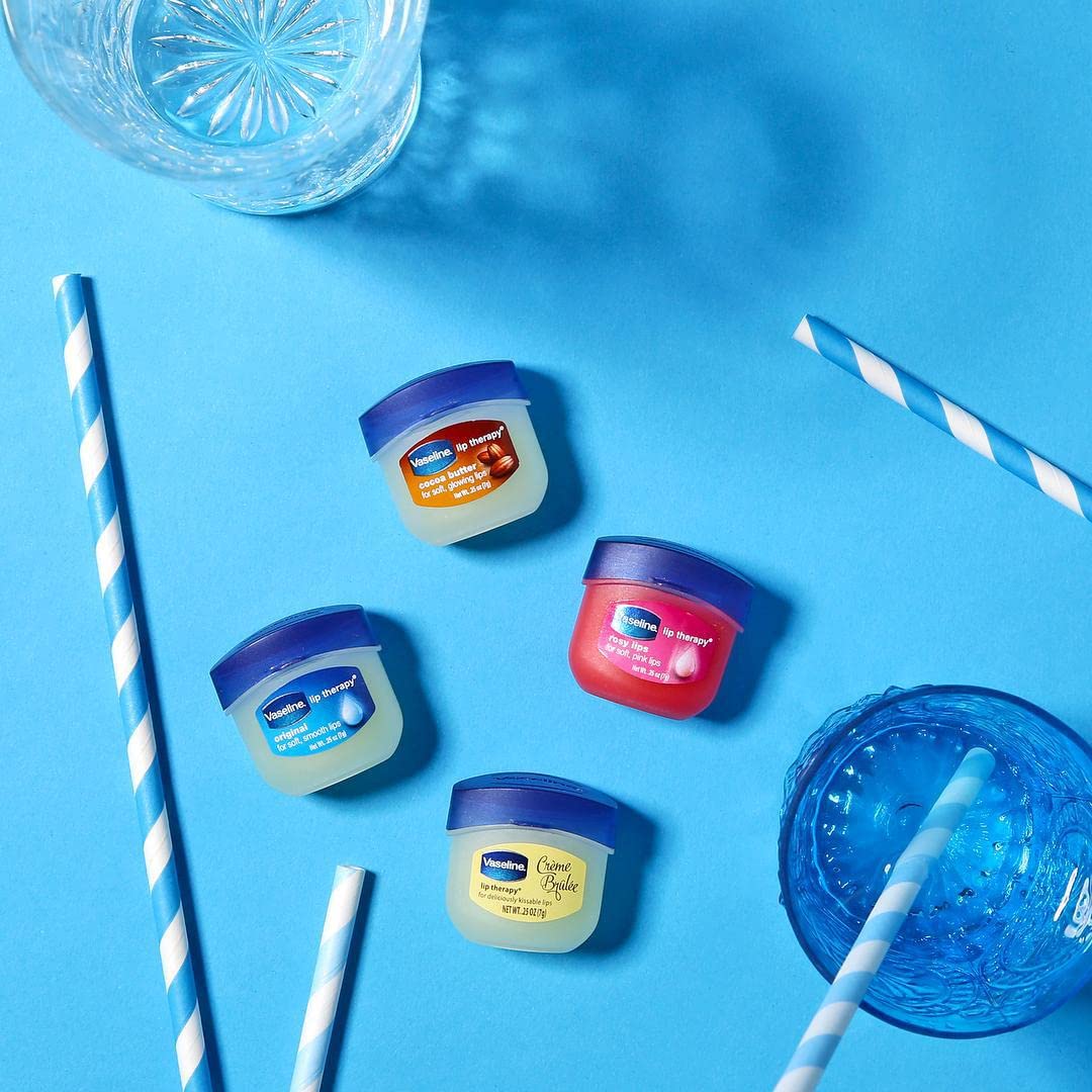 Vaseline Cuidado de Labios Empaque Compacto, diseño portátil para viaje diario.
