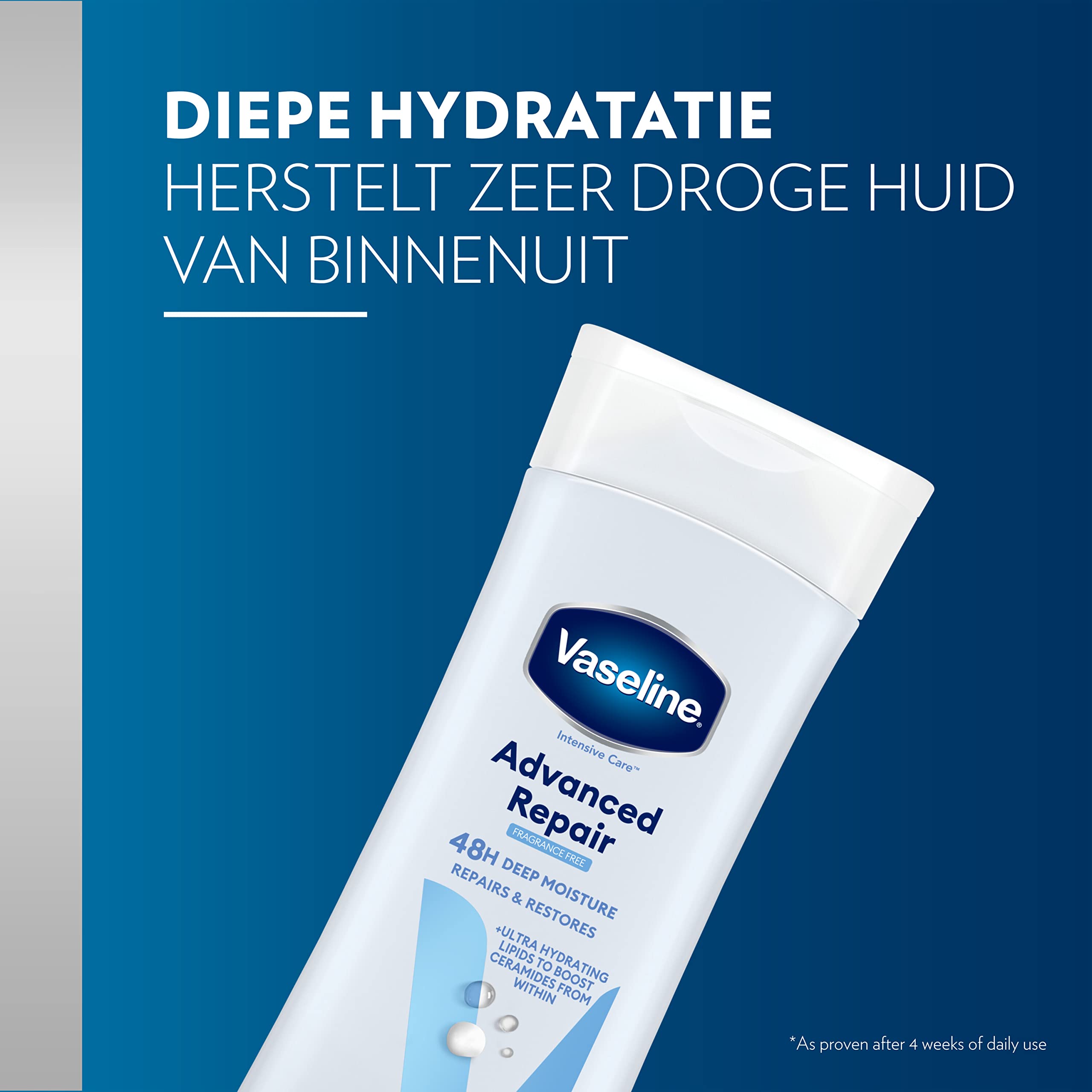 Envase práctico de Vaseline para cuidado diario de la piel seca.