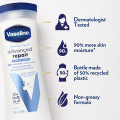 Vaseline Intensive Care, paquete de 2 envases, hidratación continua.
