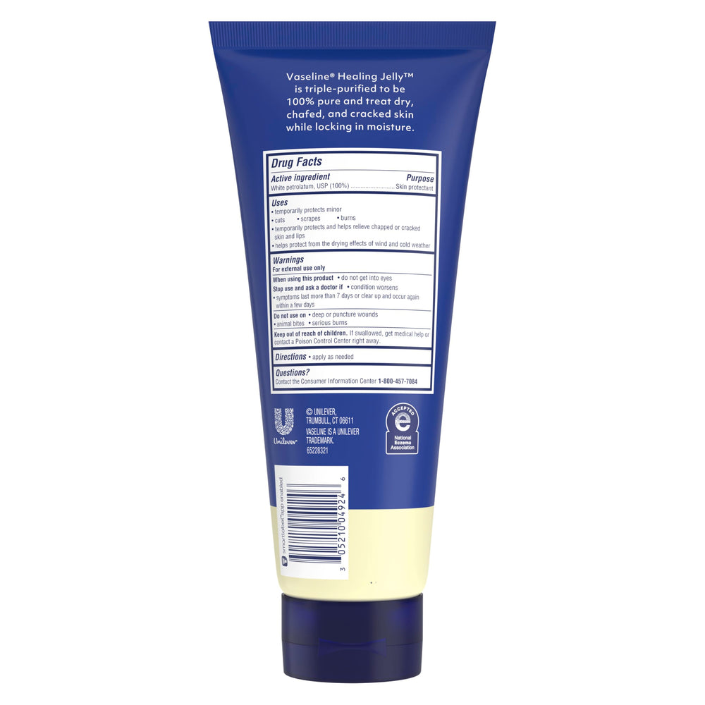 Textura cremosa de Vaseline para una hidratación suave