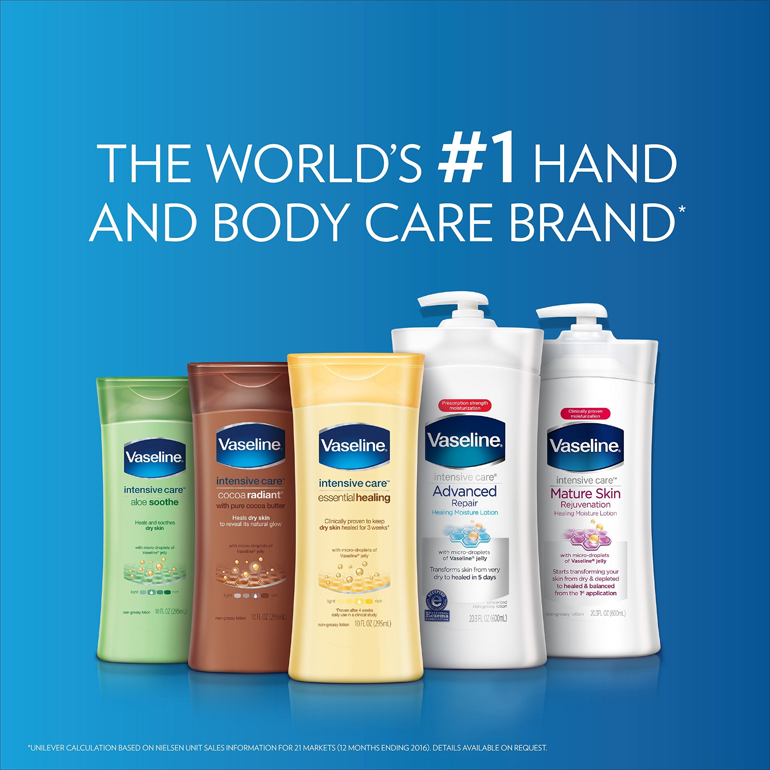 Vaseline crema corporal, textura no grasa, absorcion rapida, piel suave.