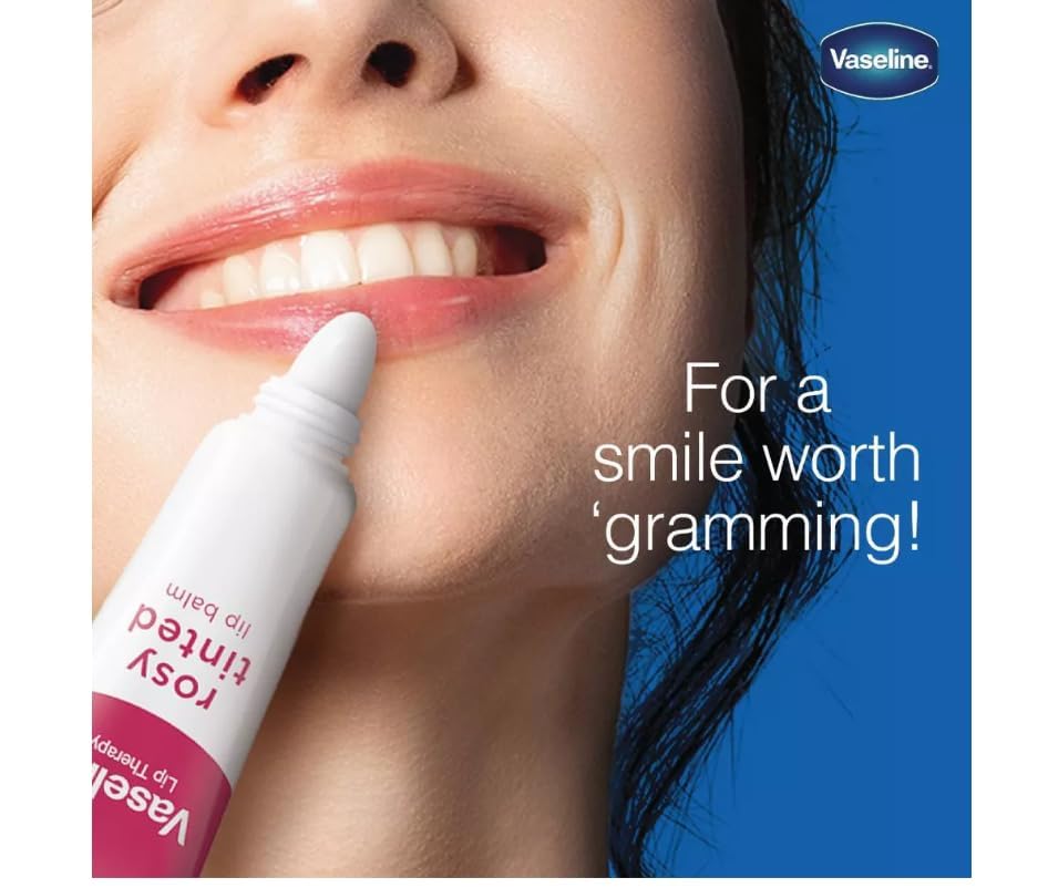 Vaseline Tratamiento Labial Rosados Pack 3, práctico set compacto para llevar.