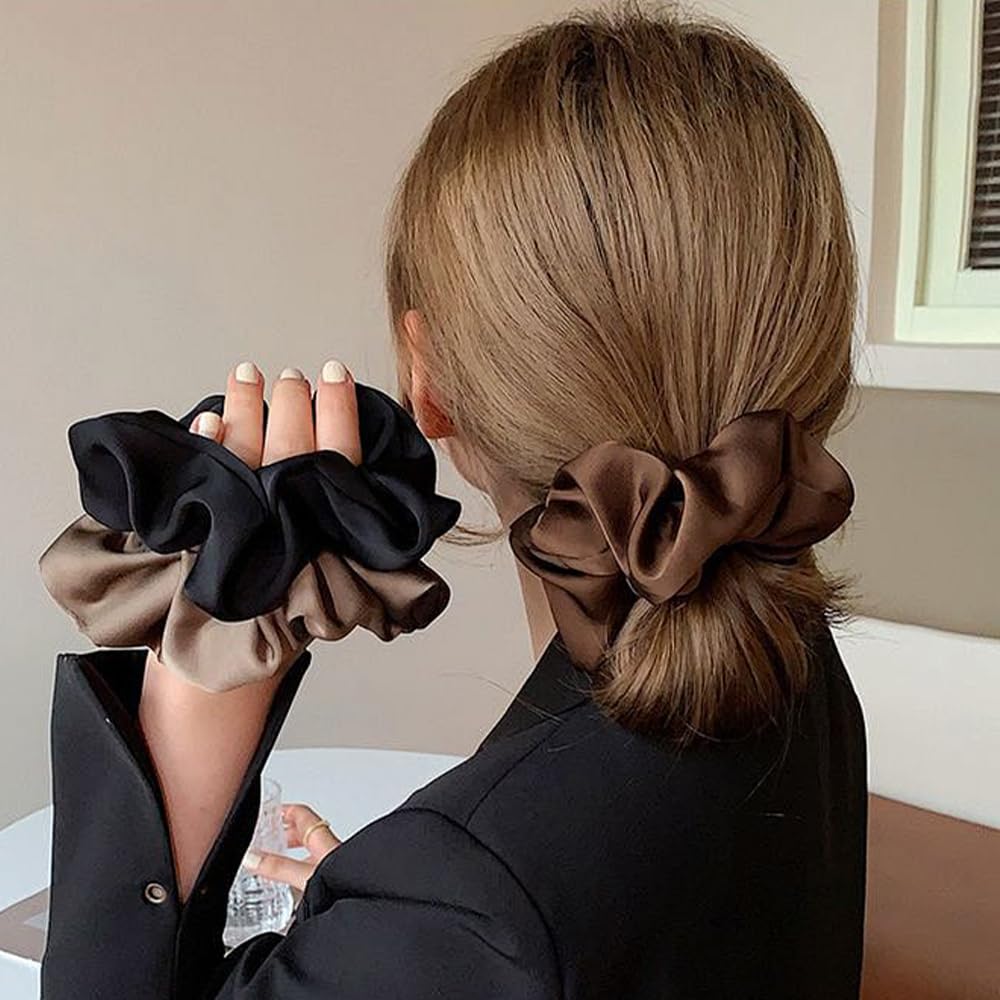 Coletero satinado VASHOP negro, diseño elegante para cualquier look.