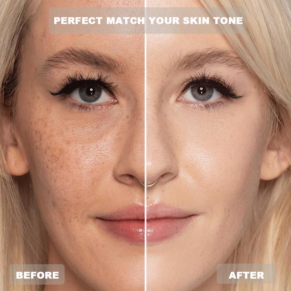 VBEYD Foundation 4 en 1, cobertura ligera oculta imperfecciones de piel