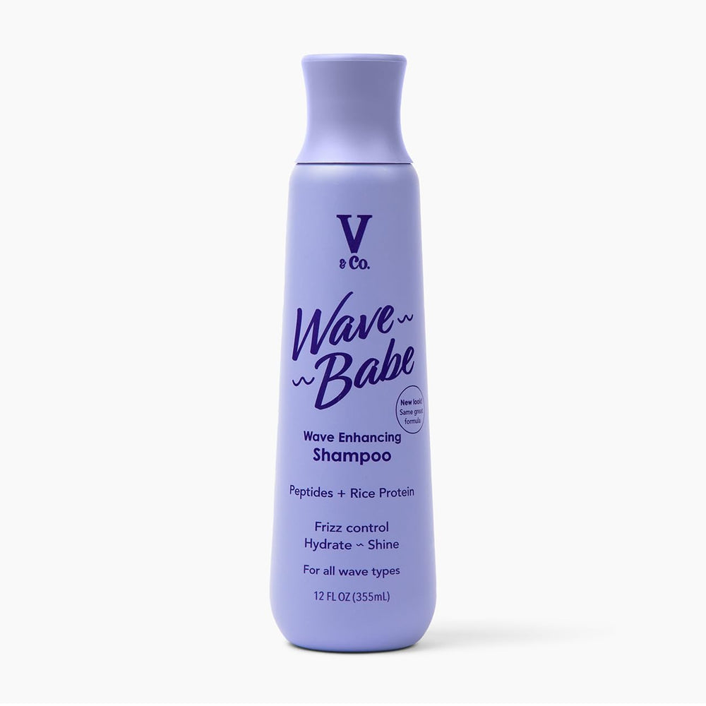 V&Co Wave Babe Champú botella, ondas definidas y suaves.
