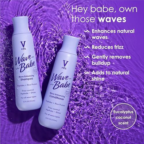 Ondas definidas gracias a Wave Babe Champú para cabello ondulado.