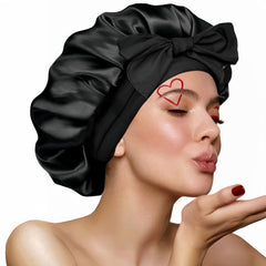 VECIIR bonete de seda para dormir, frente visible, suavidad para el cabello.