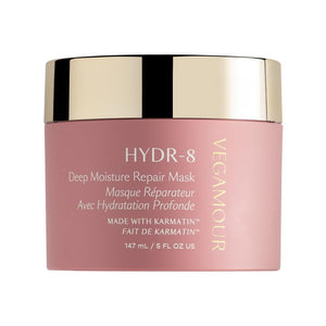 VEGAMOUR HYDR-8 mascarilla reparadora en envase de 5 onzas, hidrata y suaviza.