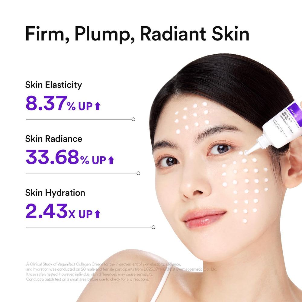 VEGANIFECT NMN Collagen Cream: niacinamida para claridad y tono uniforme.