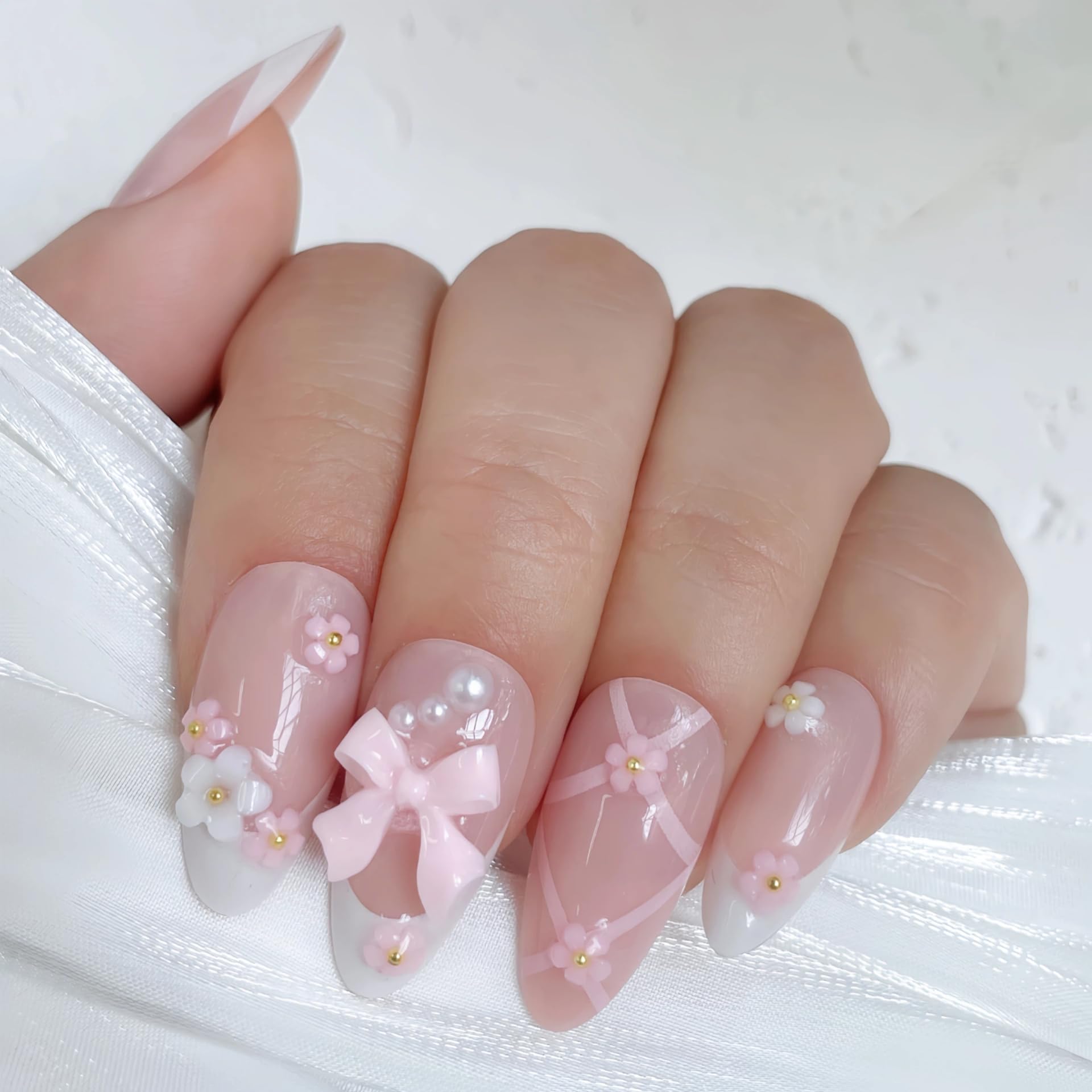 VELINNA Coquette Frances Rosado, borde rosado suave para eventos.