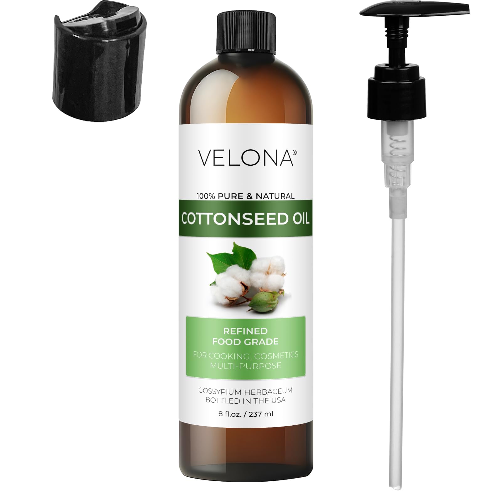 Velona aceite de semilla de algodón – textura ligera y vitamina E para uso diario.