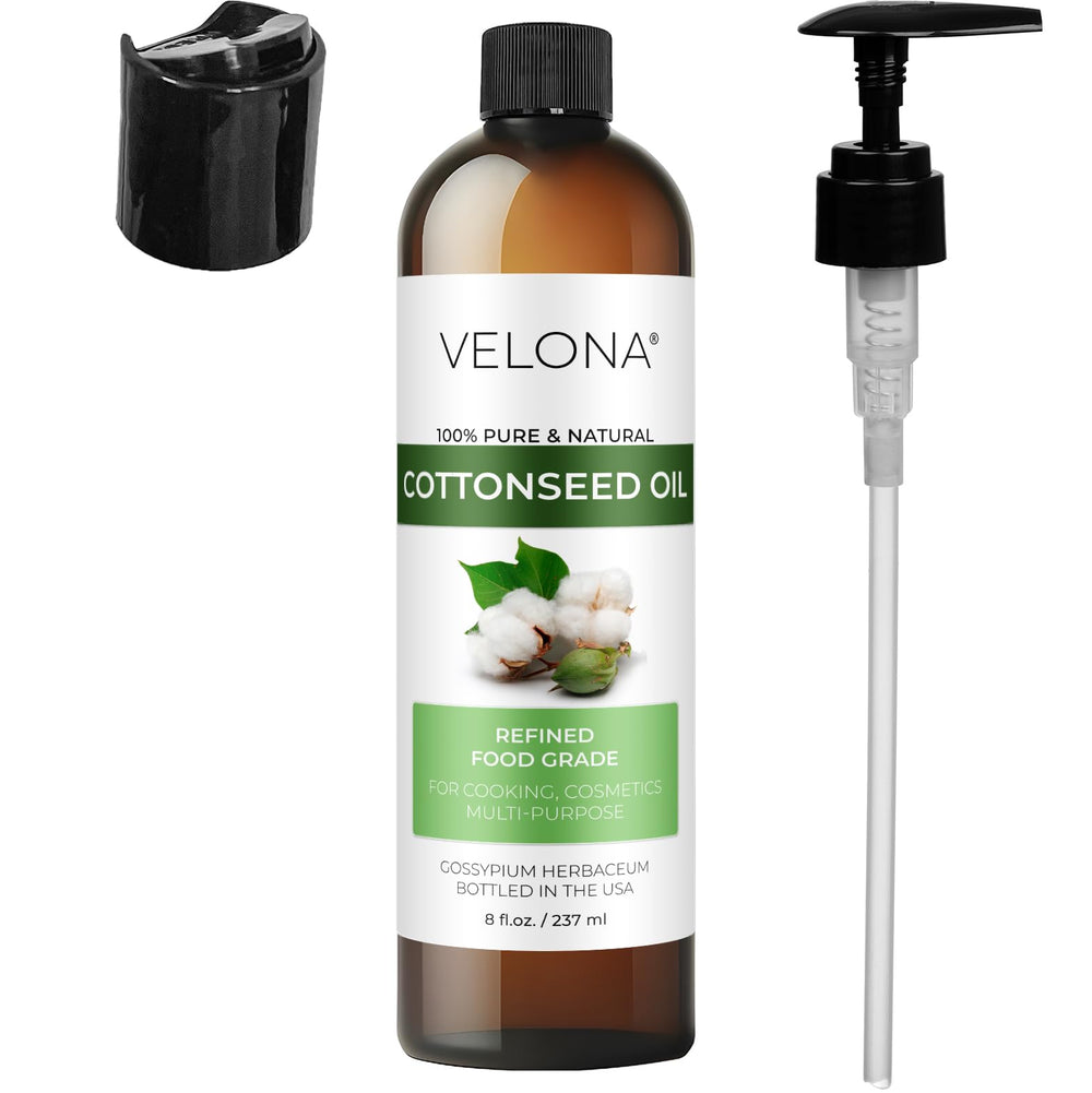 Velona aceite de semilla de algodón – textura ligera y vitamina E para uso diario.