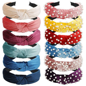 VELSCRUN diadema con perlas blancas para un look elegante