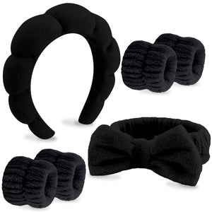 VELSCRUN diadema spa con lazo superior para lavado facial cómodo