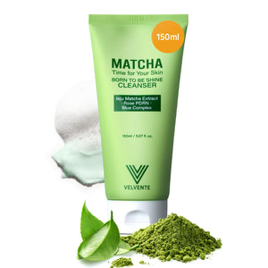 VELVENTE Matcha limpiador poros: limpieza suave para purificar poros diariamente.