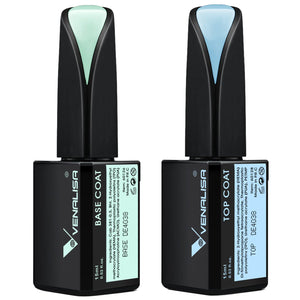 VENALISA: botellas base y top de 15ml para acabado duradero.