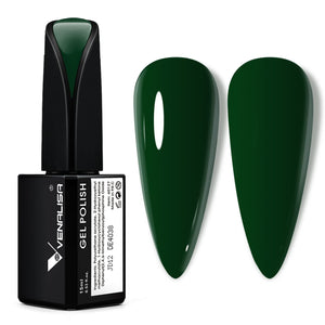 Venalisa gel uñas esmeralda 15ml con color intenso para un acabado llamativo.