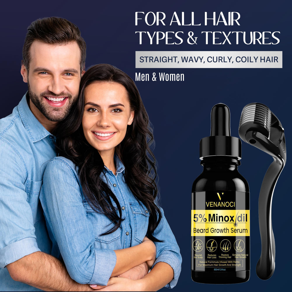Venanoci frasco de minoxidil con romero para fortalecimiento capilar.