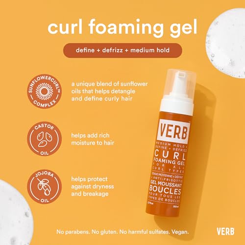 VERB Curl Foaming Gel: control del frizz sin rigidez en mechones.