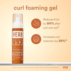 VERB Curl Foaming Gel: textura espuma ligera para rizos definidos.