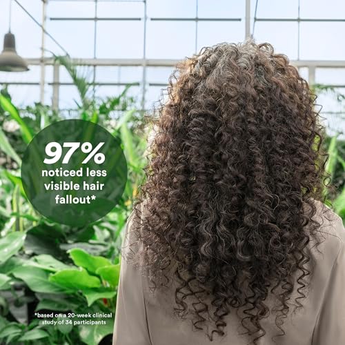 VERB Density Peptide Shampoo, ingredientes clave palmetto y ginseng visibles.